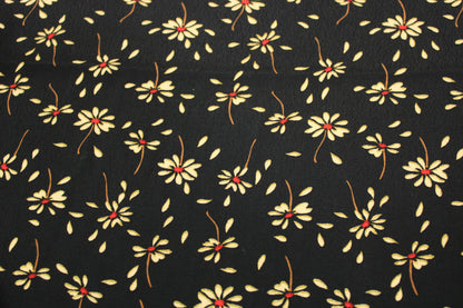 Tissu crêpe viscose - imprimé fleurs beiges - photo 4/5 | So Tissus