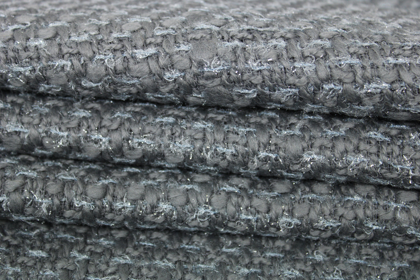 Tissu tweed de laine - ton gris - photo 2/3 | So Tissus
