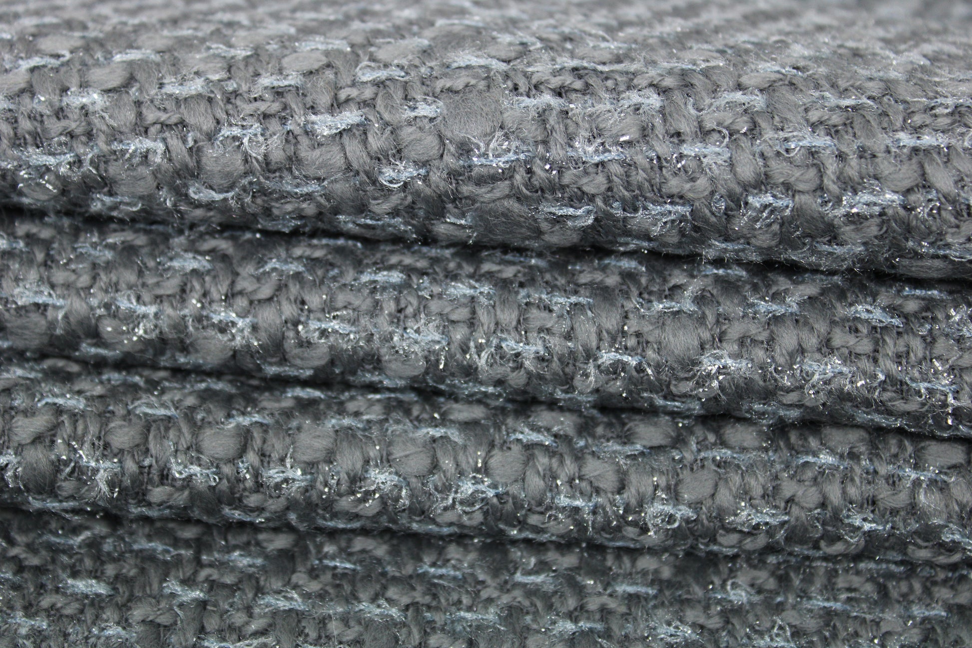Tissu tweed de laine - ton gris - photo 2/3 | So Tissus