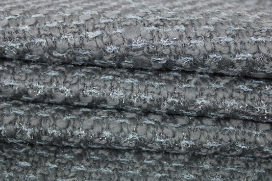 Tissu tweed de laine - ton gris - photo 2/3 | So Tissus