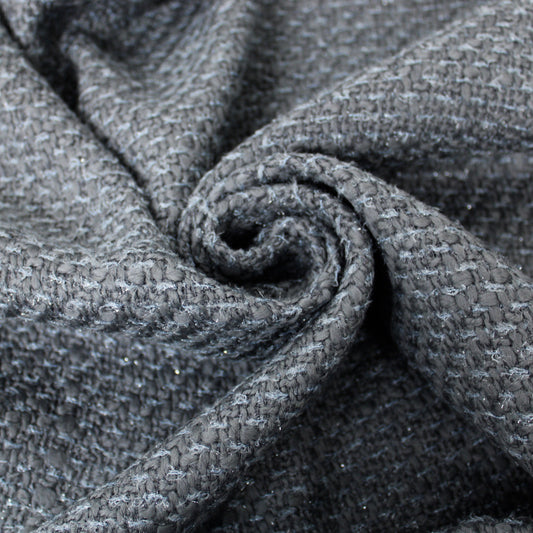 Tissu tweed de laine - ton gris - photo 1/3 | So Tissus