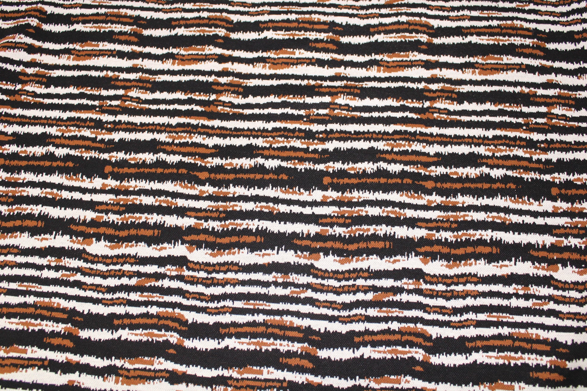Tissu Milano - imprimé zébbré - noir, marron et beige - photo 4/5 | So Tissus