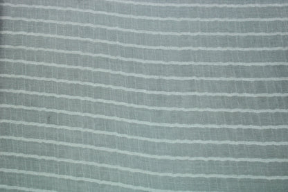 Tissu voile rayon et viscose- à rayures - écru - photo 4/6 | So Tissus