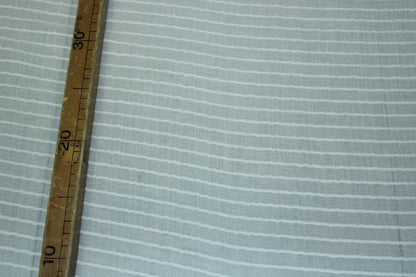 Tissu voile rayon et viscose- à rayures - écru - photo 5/6 | So Tissus