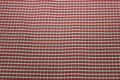 Tissu popeline coton - à carreaux - rouge et blanc - photo 4/5 | So Tissus
