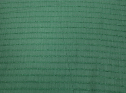 Tissu voile rayon et viscose- à rayures - vert - photo 4/5 | So Tissus