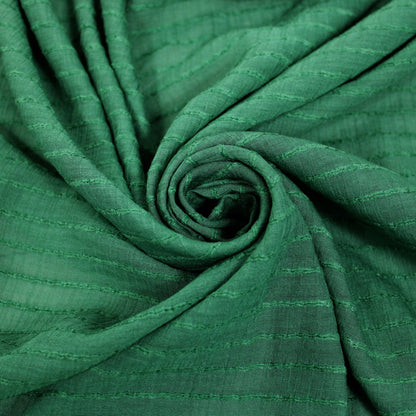 Tissu voile rayon et viscose- à rayures - vert - photo 1/5 | So Tissus