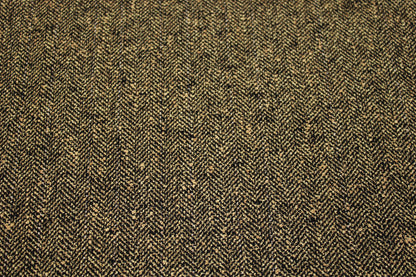 Tissu tweed de laine à chevron - beige et noir - photo 4/5 | So Tissus