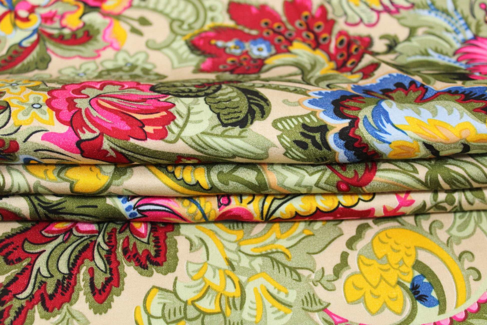 Tissu viscose - imprimé fleuri - multicolore - photo 2/5 | So Tissus