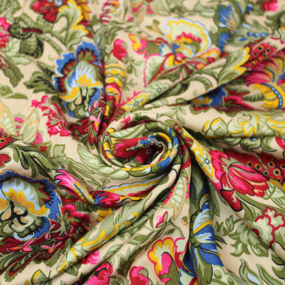 Tissu viscose - imprimé fleuri - multicolore - photo 1/5 | So Tissus
