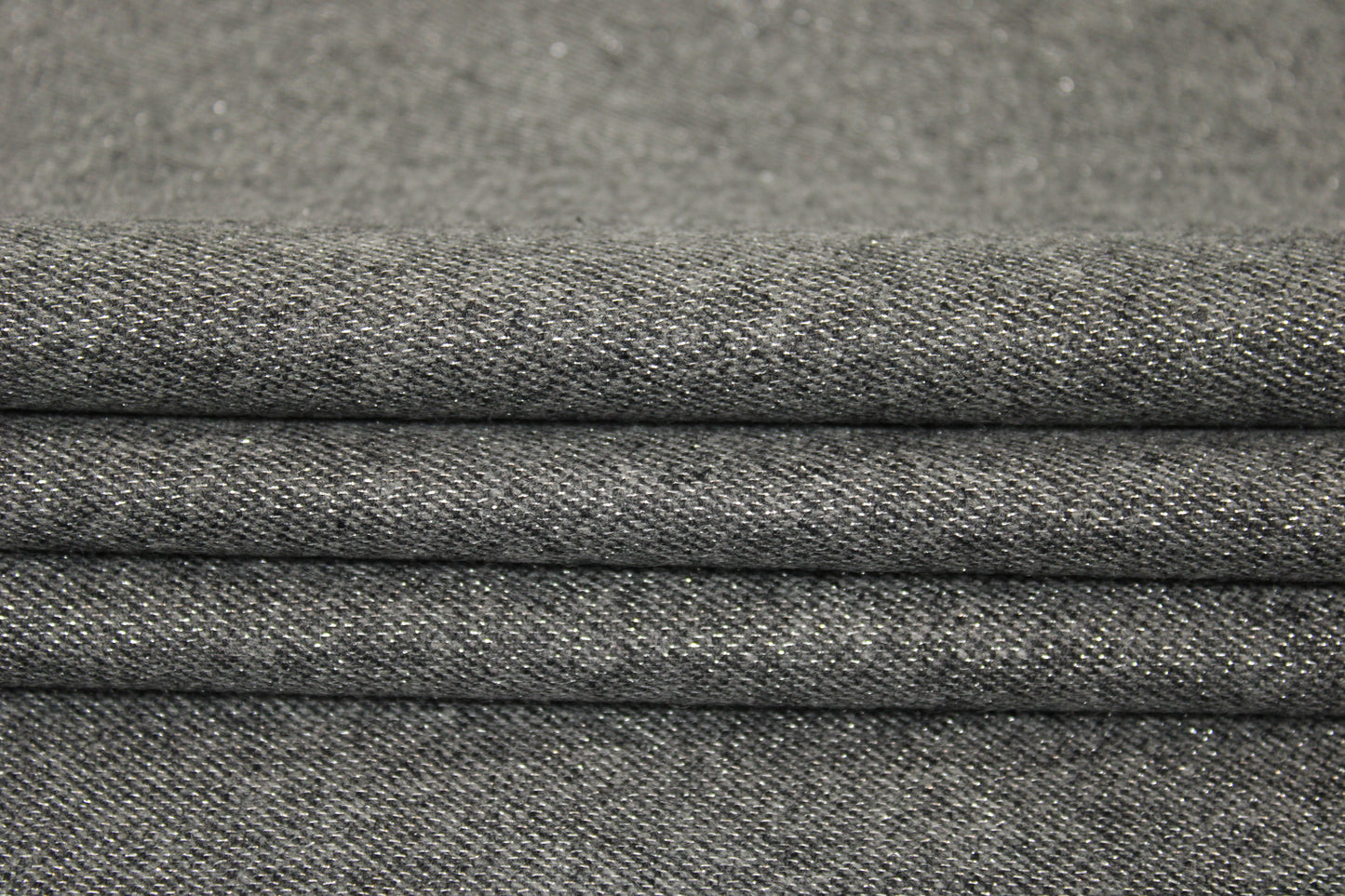 Tissu flanelle de laine - gris et argenté - photo 2/3 | So Tissus