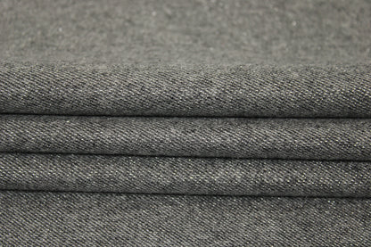 Tissu flanelle de laine - gris et argenté - photo 2/3 | So Tissus