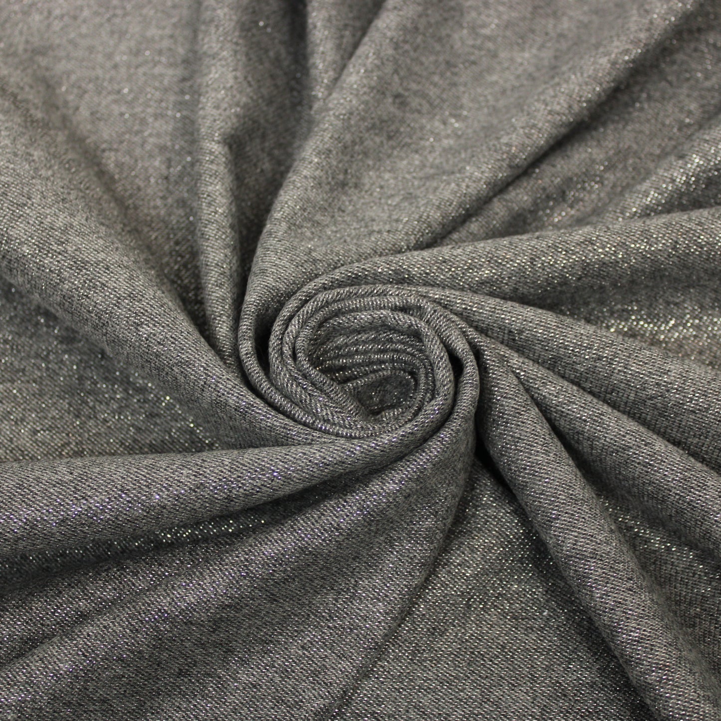 Tissu flanelle de laine - gris et argenté - photo 1/3 | So Tissus