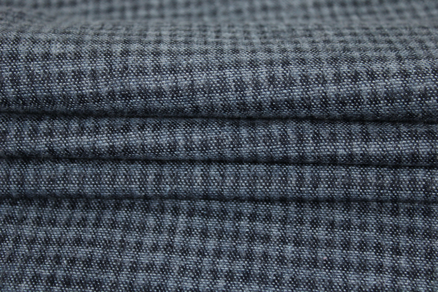 Tissu flanelle de laine - à carreaux - ton gris bleu - photo 2/5 | So Tissus