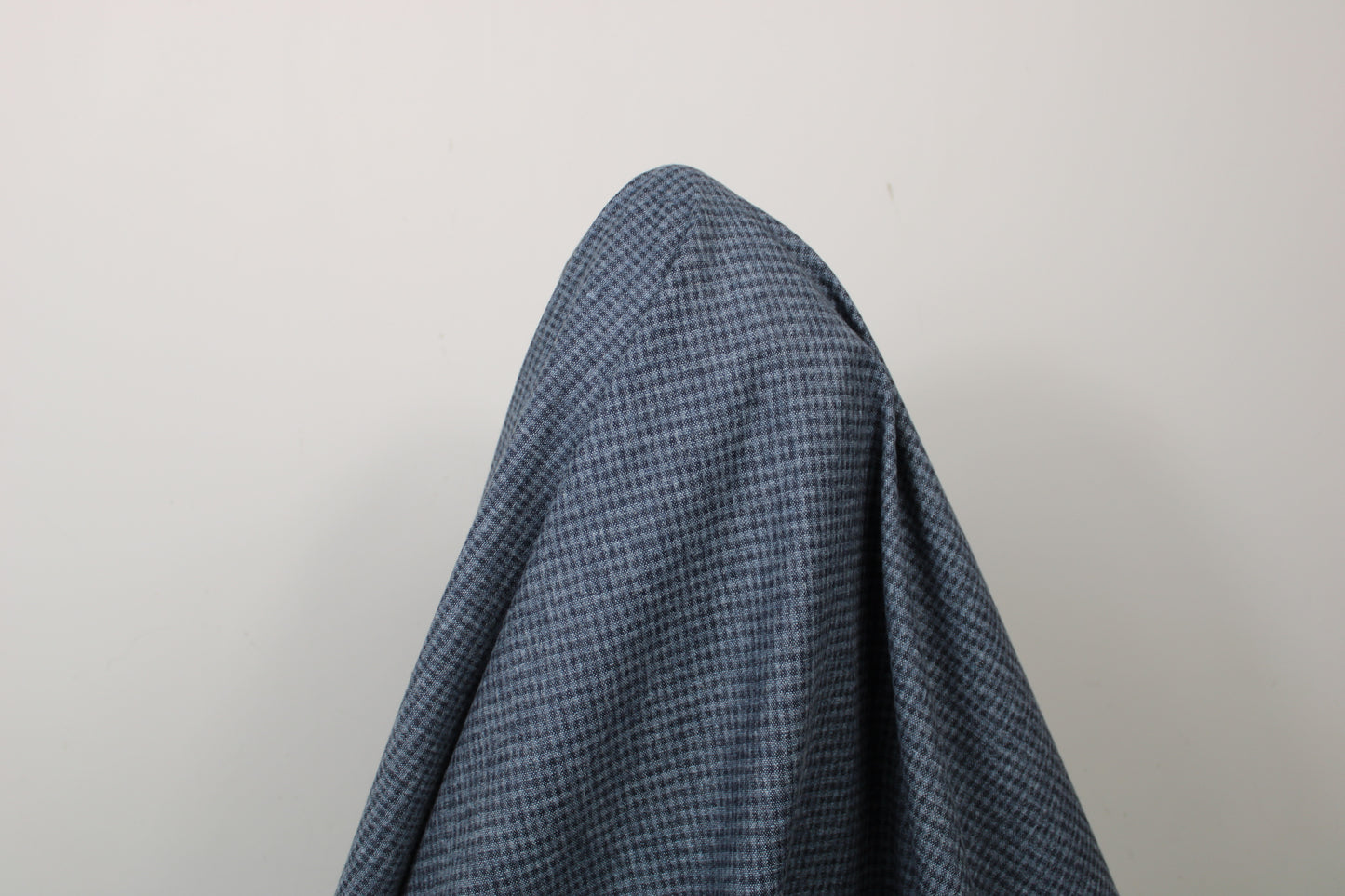 Tissu flanelle de laine - à carreaux - ton gris bleu - photo 3/5 | So Tissus
