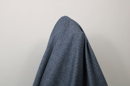 Tissu flanelle de laine - à carreaux - ton gris bleu - photo 3/5 | So Tissus