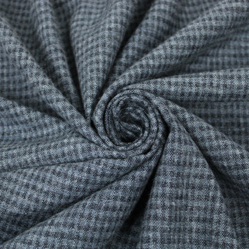 Tissu flanelle de laine - à carreaux - ton gris bleu