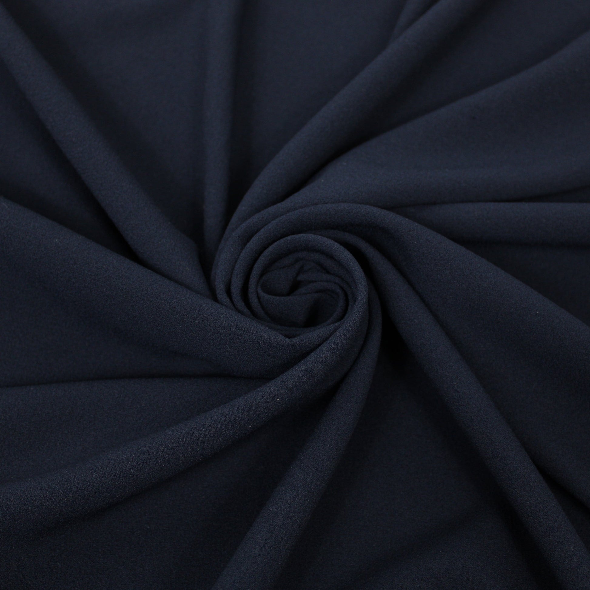 Tissu crêpe texturé stretch - bleu marine - photo 1/3 | So Tissus