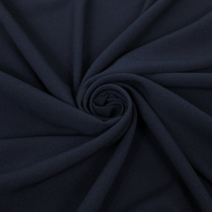 Tissu crêpe texturé stretch - bleu marine - photo 1/3 | So Tissus