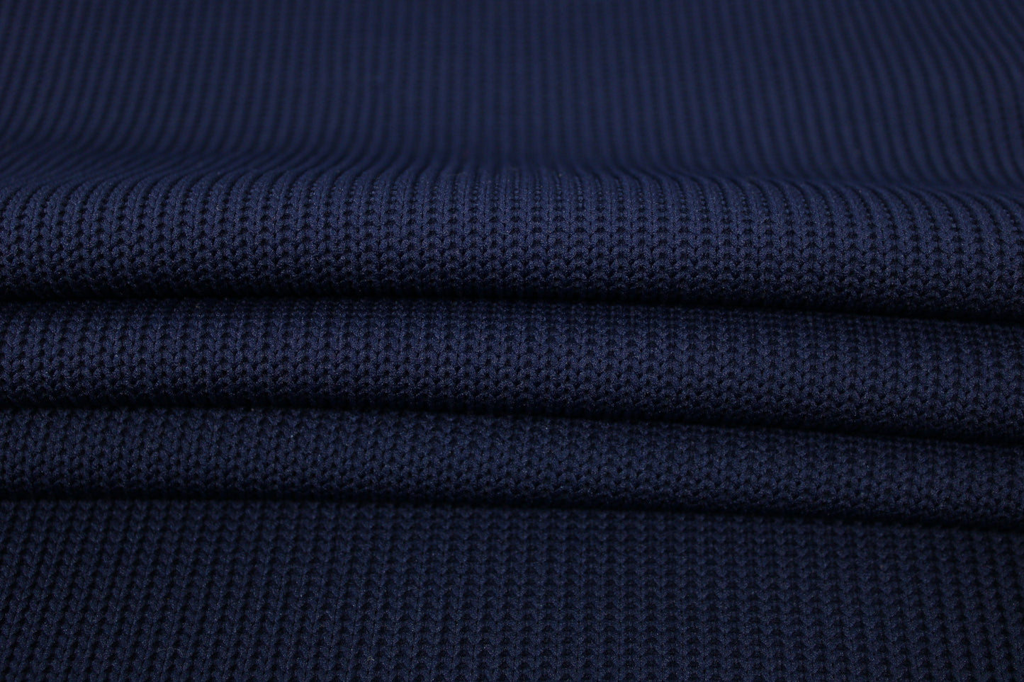 Tissu maille style tricot - bleu marine - photo 2/3 | So Tissus