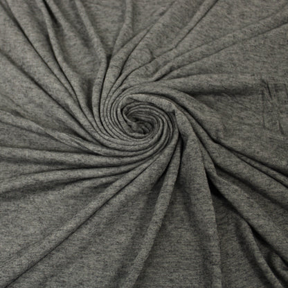 Tissu jersey de laine - gris chiné - photo 1/3 | So Tissus