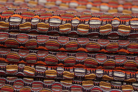 Tissu maille alvéolé - ton ocre - photo 2/5 | So Tissus