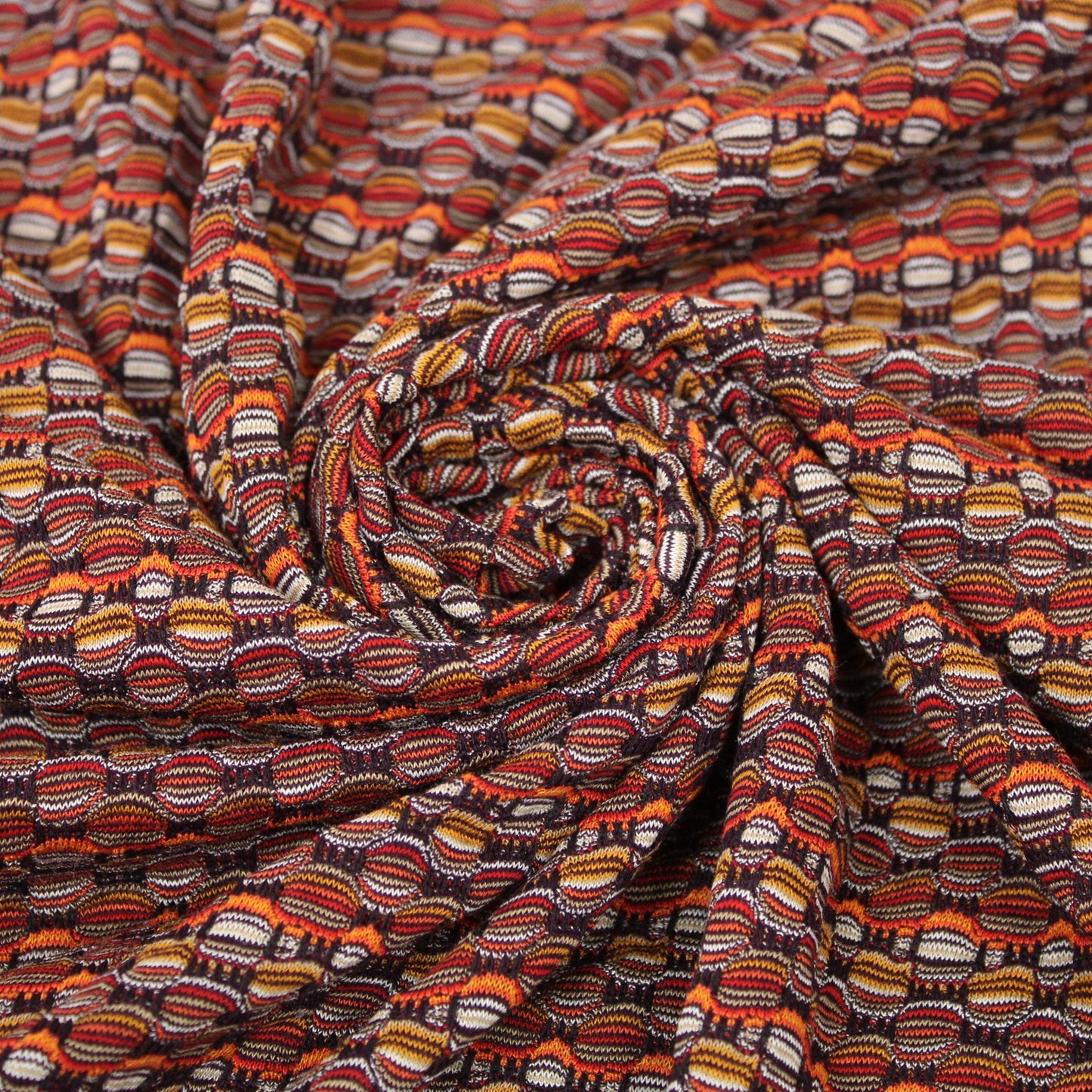 Tissu maille alvéolé - ton ocre - photo 1/5 | So Tissus