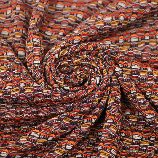 Tissu maille alvéolé - ton ocre - photo 1/5 | So Tissus