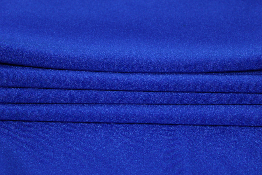 Tissu maille maillot de bain - bleu électrique