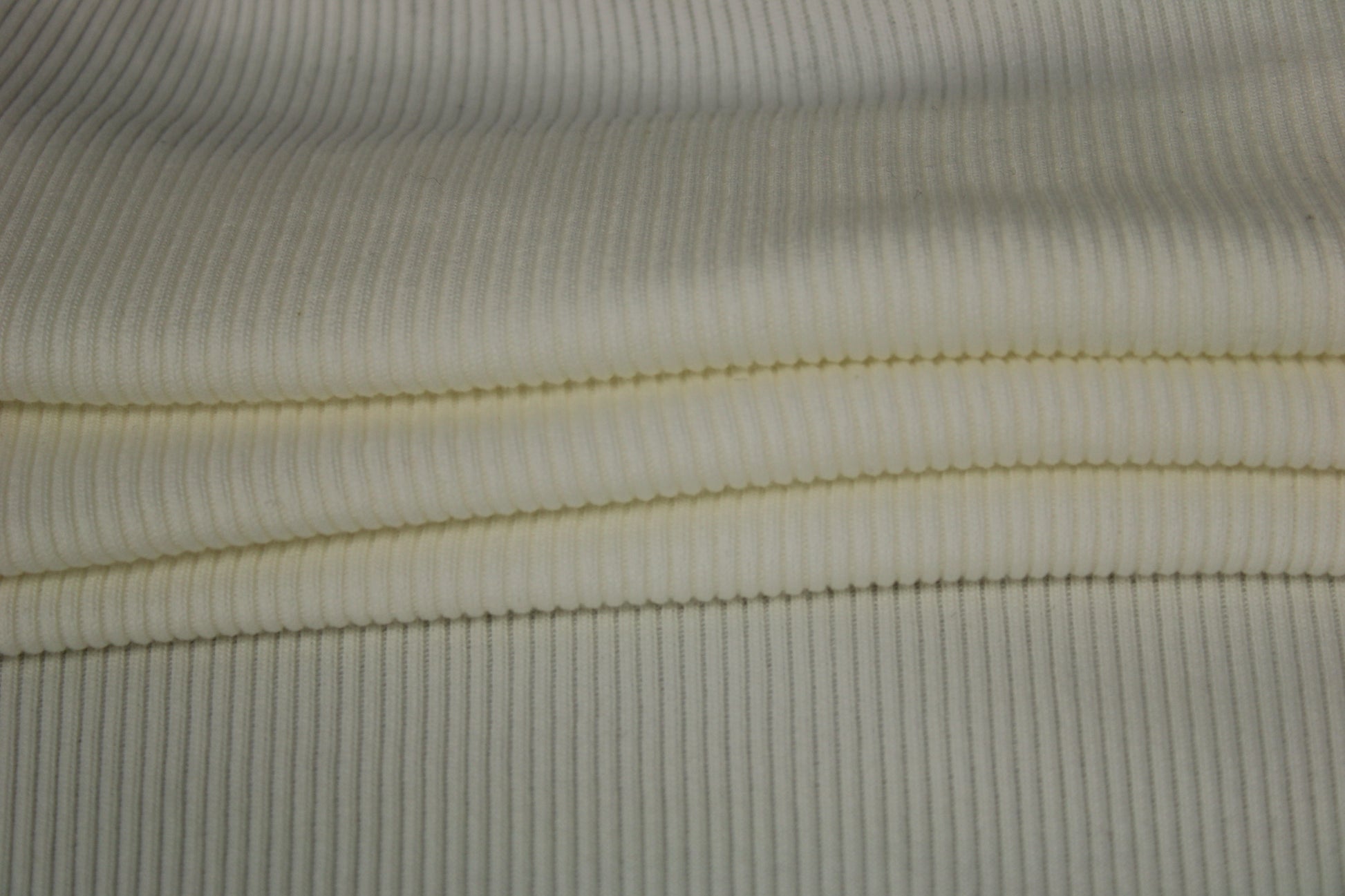 Tissu maille côtelé - ivoire - photo 2/3 | So Tissus