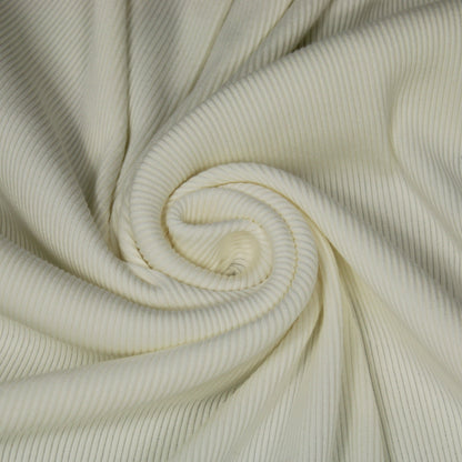 Tissu maille côtelé - ivoire - photo 1/3 | So Tissus