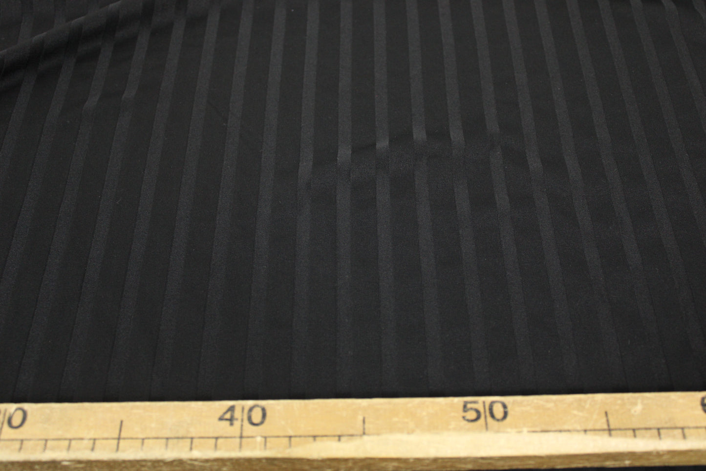 Tissu maille - à rayures - noir - photo 5/5 | So Tissus