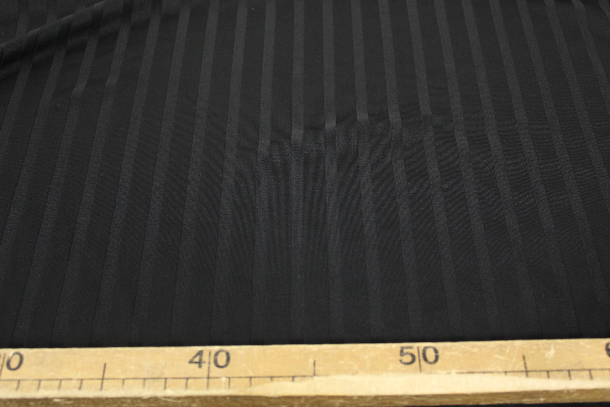 Tissu maille - à rayures - noir - photo 5/5 | So Tissus