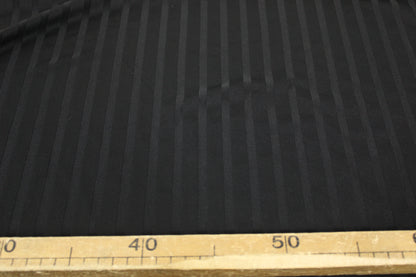 Tissu maille - à rayures - noir - photo 5/5 | So Tissus