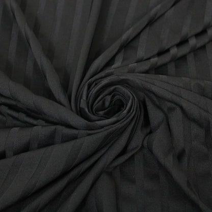 Tissu maille - à rayures - noir - photo 1/5 | So Tissus