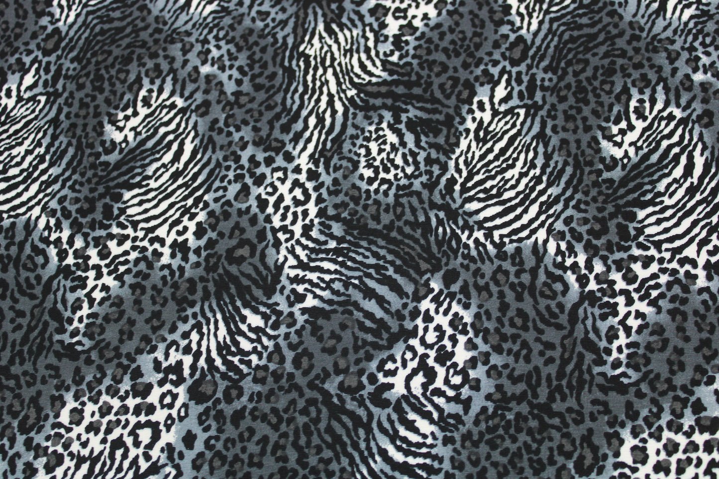 Tissu toile - imprimé tacheté - noir gris blanc - photo 4/5 | So Tissus
