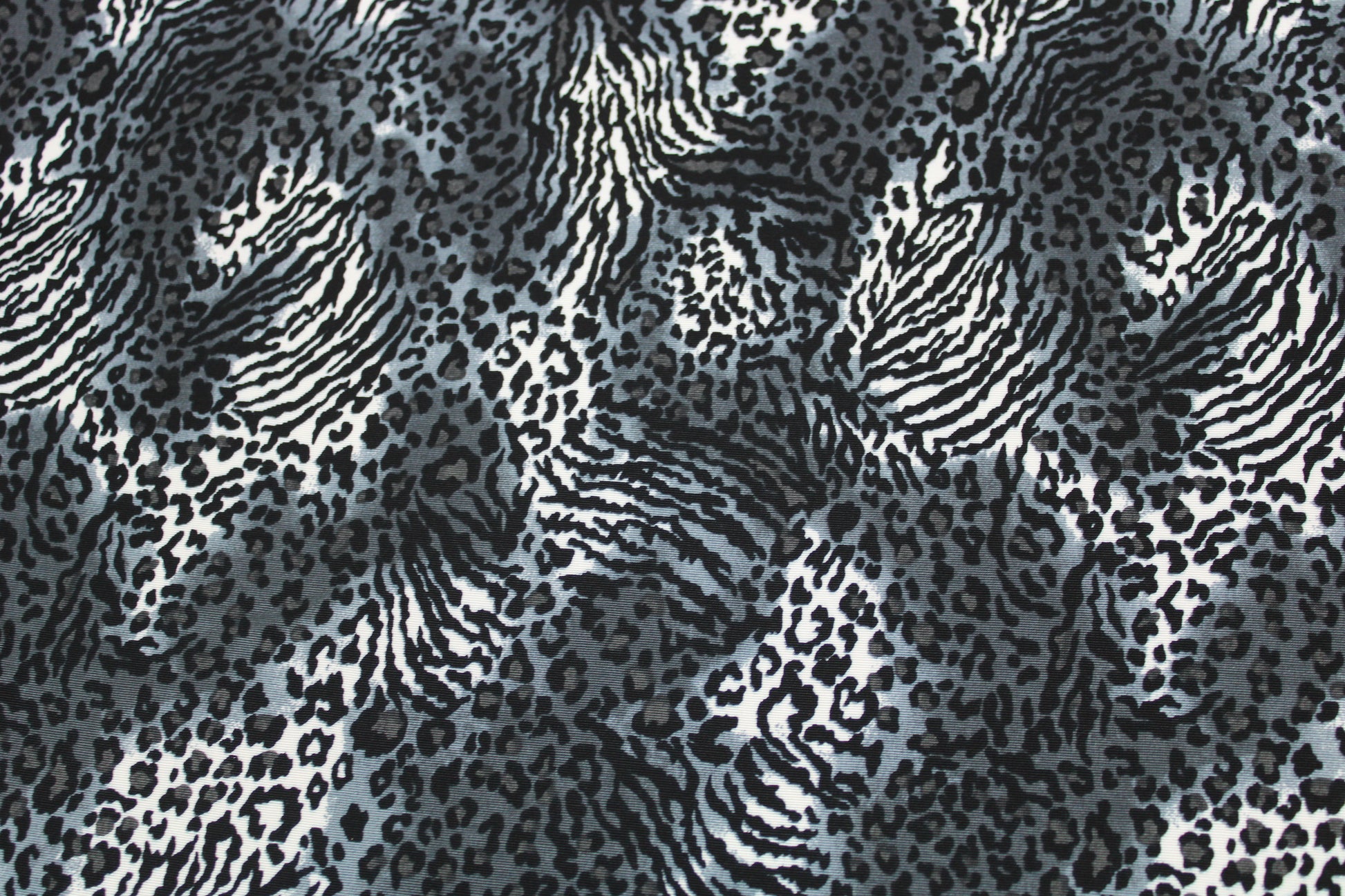 Tissu toile - imprimé tacheté - noir gris blanc - photo 4/5 | So Tissus