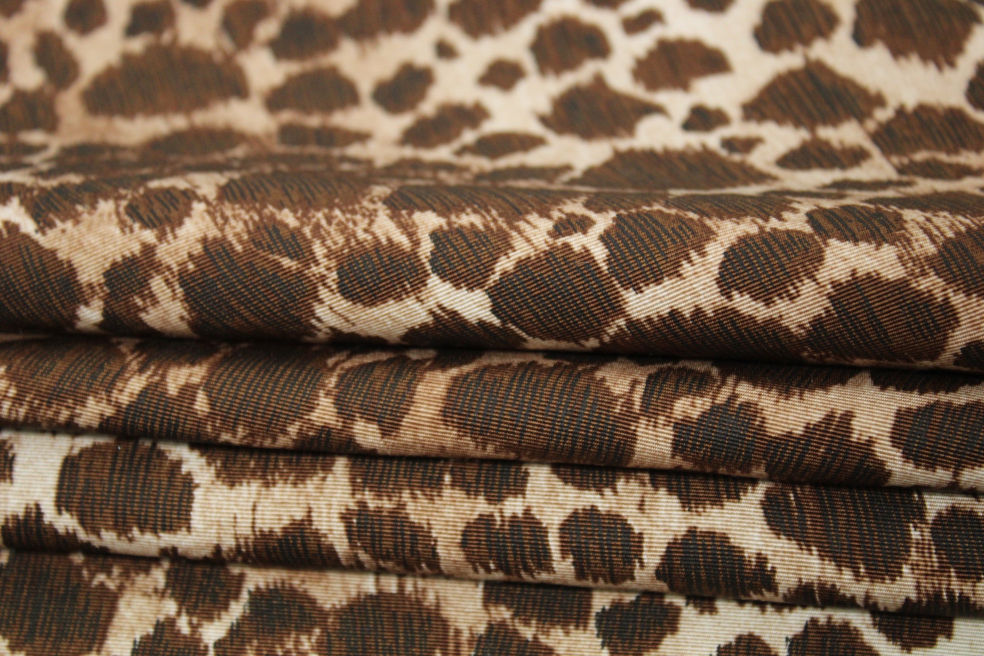 Tissu toile - imprimé tacheté - marron et beige - photo 2/5 | So Tissus