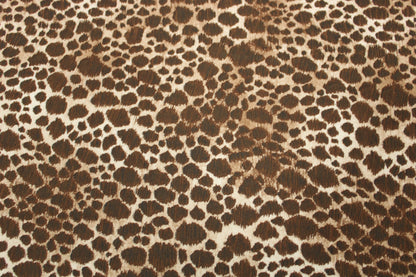 Tissu toile - imprimé tacheté - marron et beige - photo 3/5 | So Tissus