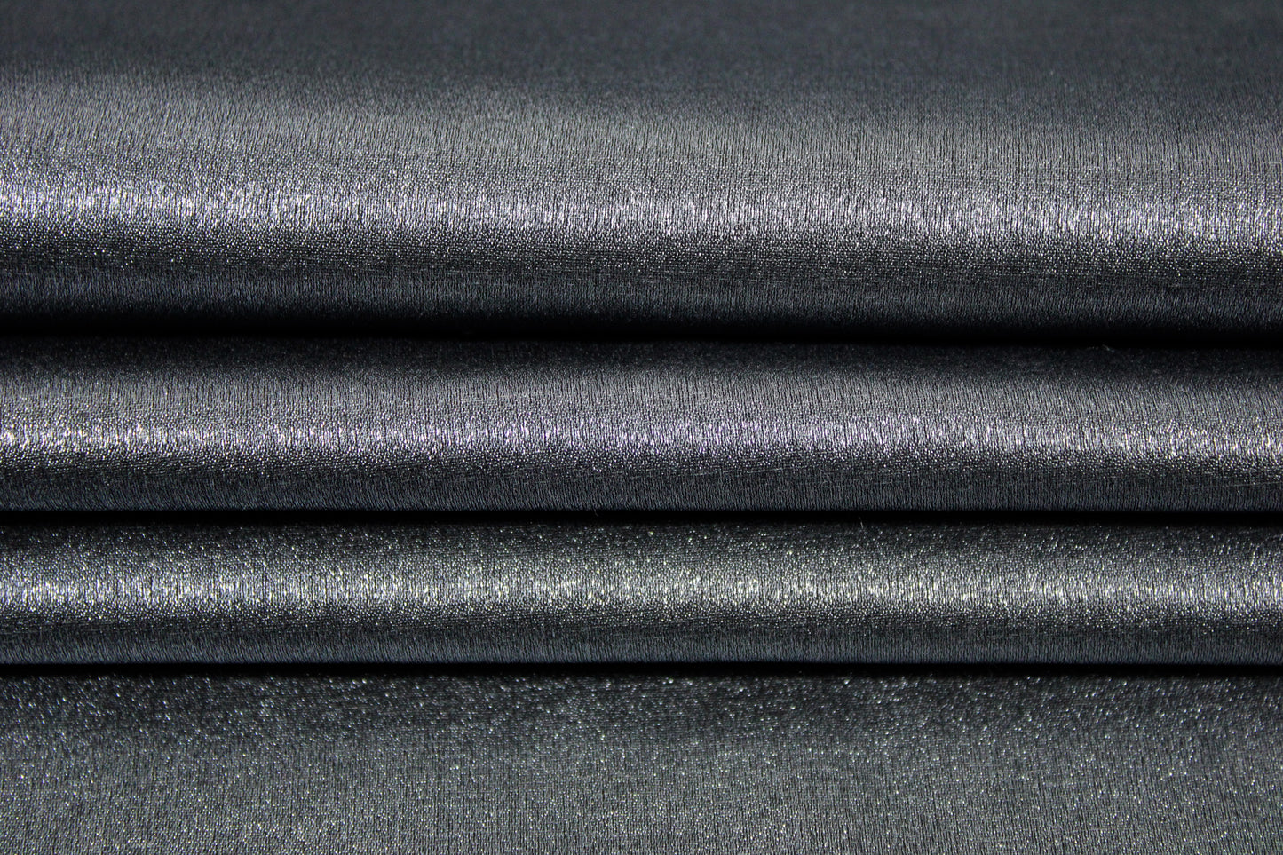 Tissu lamé stretch - gris foncé brillant - photo 2/3 | So Tissus