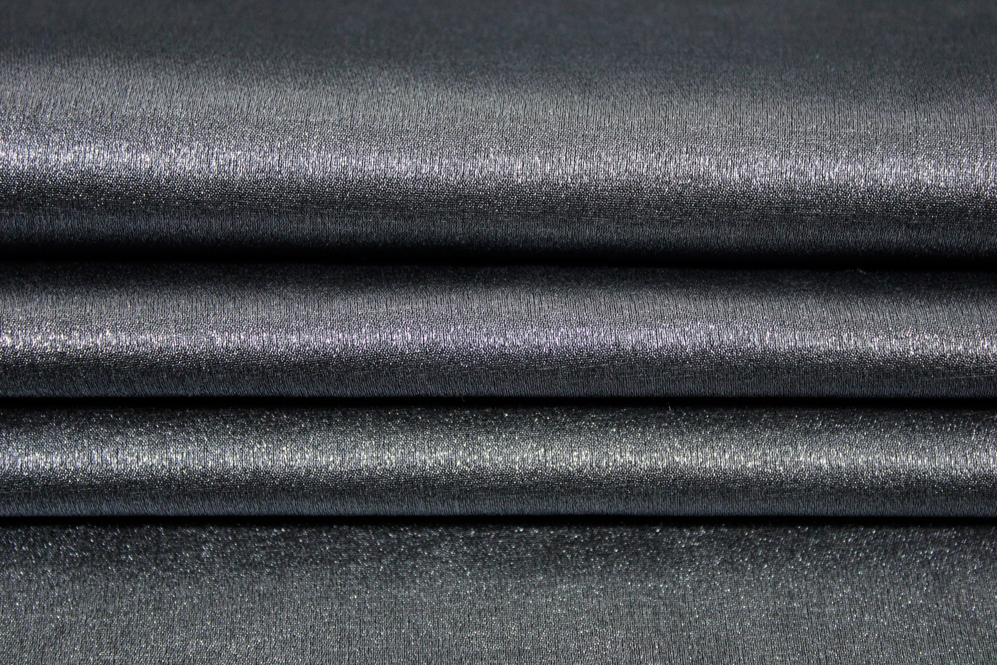 Tissu lamé stretch - gris foncé brillant - photo 2/3 | So Tissus