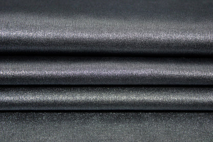 Tissu lamé stretch - gris foncé brillant - photo 2/3 | So Tissus