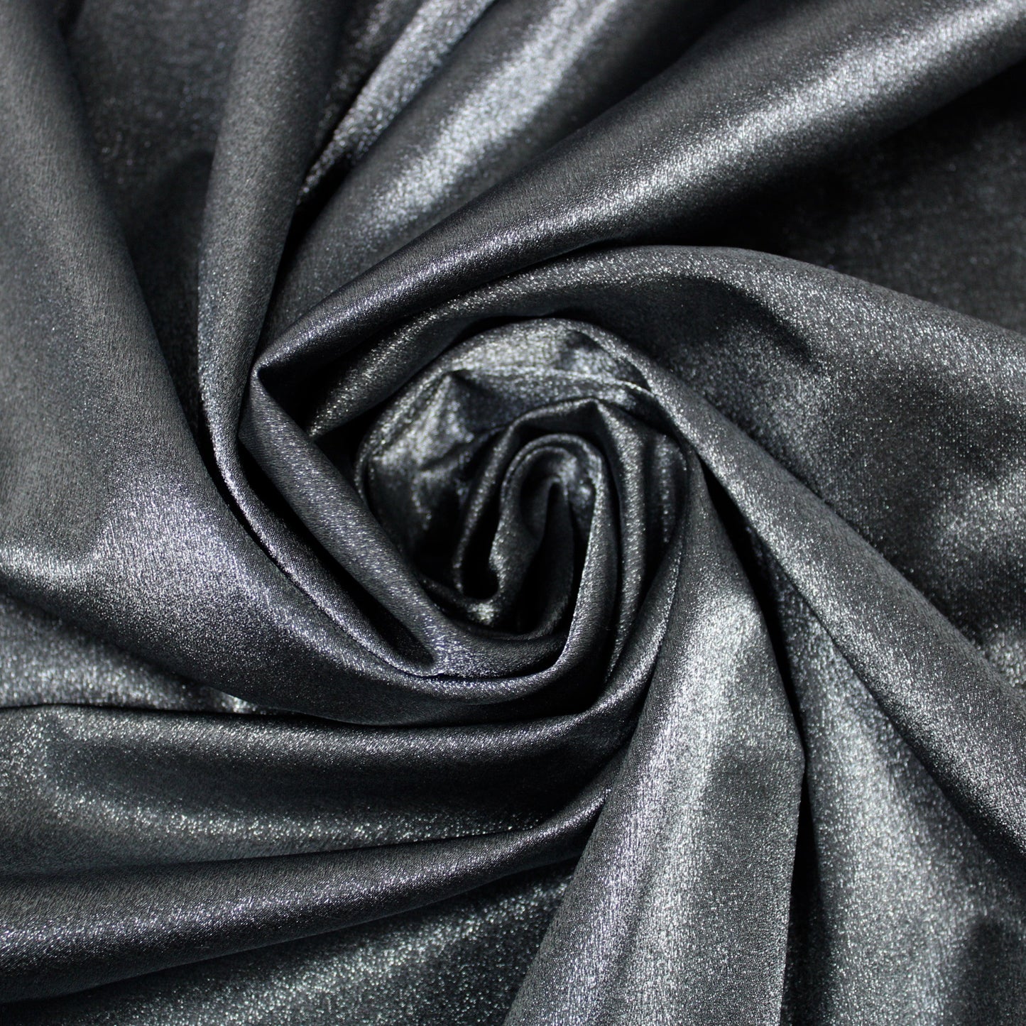 Tissu lamé stretch - gris foncé brillant - photo 1/3 | So Tissus