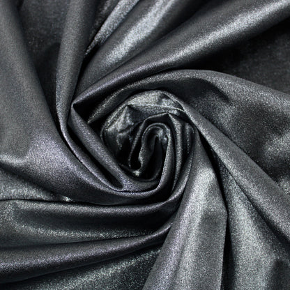 Tissu lamé stretch - gris foncé brillant - photo 1/3 | So Tissus