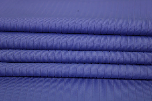 Tissu maille côtelé - lilas - photo 2/4 | So Tissus