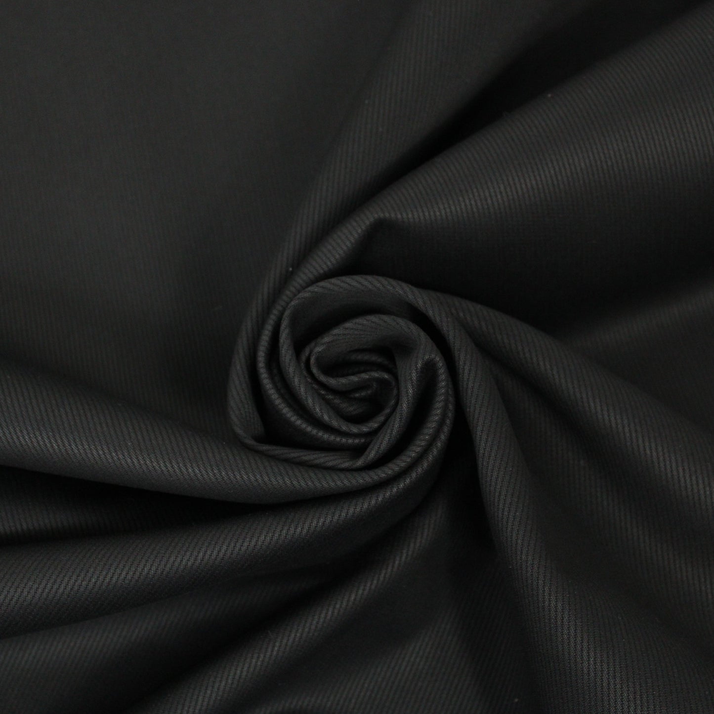 Tissu gabardine coton côtelé - noir - photo 1/3 | So Tissus