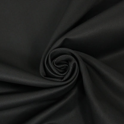 Tissu gabardine coton côtelé - noir - photo 1/3 | So Tissus