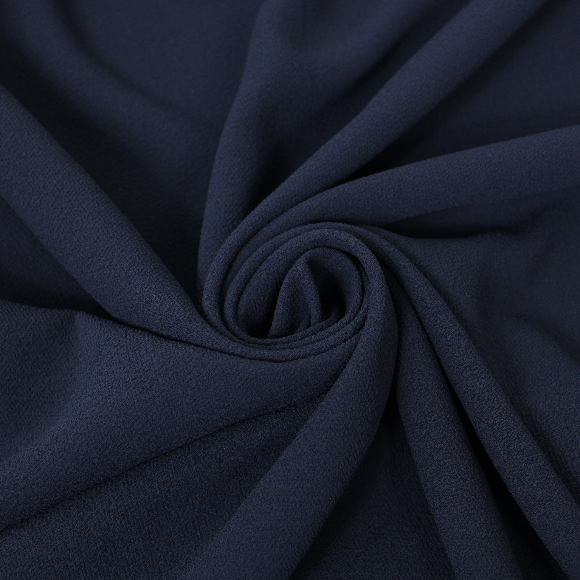 Tissu crêpe texturé - bleu marine - photo 1/3 | So Tissus
