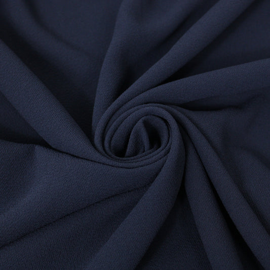 Tissu crêpe texturé - bleu marine - photo 1/3 | So Tissus