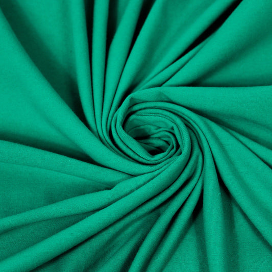Tissu jersey coton - vert poireau - photo 1/3 | So Tissus